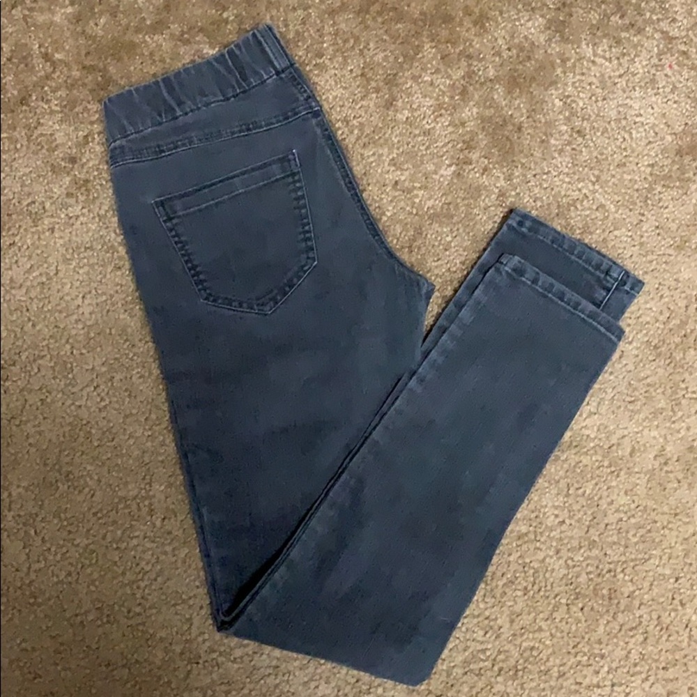 Black/Charcoal Skinny Jeggings